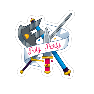 Image of Sticker "Poly party"