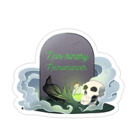 Image 1 of Sticker "Non-binary Necromancer"