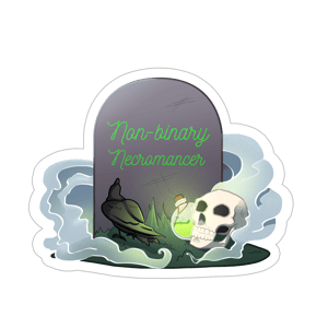 Image of Sticker "Non-binary Necromancer"