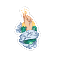 Image 1 of Sticker "Gay God"