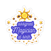 Image 1 of Sticker "Assigned magician at Birth"