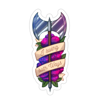 Image 1 of Sticker "I swing both ways"