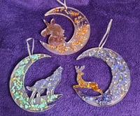 Image 4 of Hanging gemstone resin art
