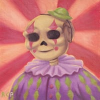 "Skeleton Clown" Original Painting