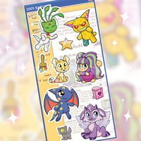 Neopets Sticker Sheet