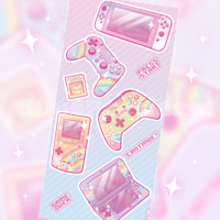 E-Girl Gamer Sticker Sheet