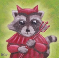 "Devil Raccoon" Original Painting