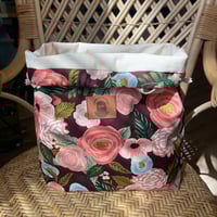 Image 4 of Sac à projet Berlioz English Garden bordeaux et blanc (medium)