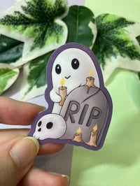 Image 2 of Cute Ghost Waterproof Vinyl Sticker