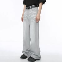 Image 2 of Men's Vintage Tie-Dye Wide-Leg Jeans