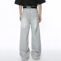 Image 5 of Men's Vintage Tie-Dye Wide-Leg Jeans