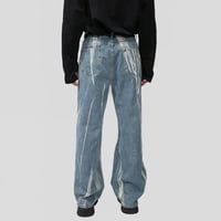 Image 4 of Men's Tie-Dye Baggy Jeans