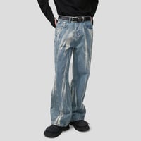 Image 2 of Men's Tie-Dye Baggy Jeans