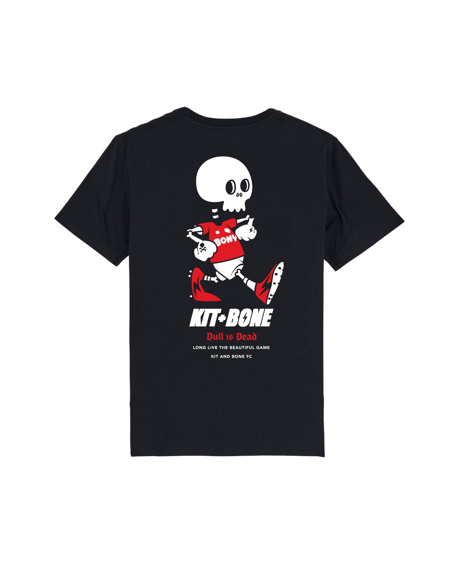 Image of Bony Mascot Tee Red White