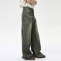 Image 5 of Men's American Style Loose Wide Leg Denim Pants