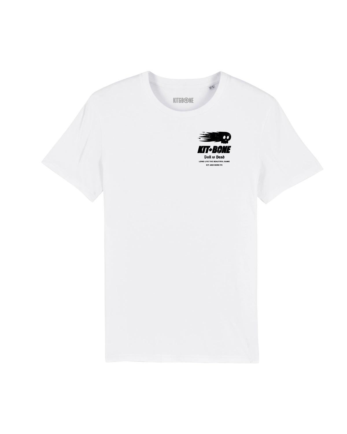 Image of Flaming Bony Vintage Team Tee White Black