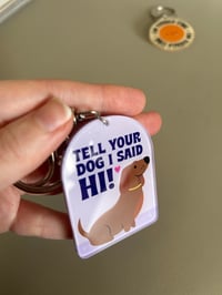 Image 2 of Tell your dog keyring - SECOND