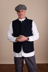 Image 1 of Clayton wool Gilet - Navy