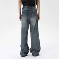 Image 7 of Men's Graffiti Wide Leg Denim Pants