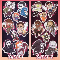 Image 2 of Slasher Sticker Sheets