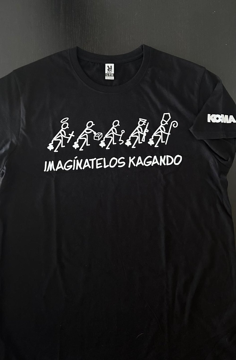 Camiseta negra "Imagínatelos kagando" 20º aniversario