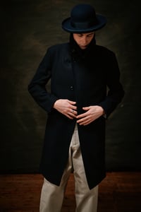 Image 4 of Pip Coat - Black wool