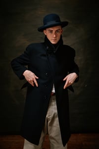 Image 5 of Pip Coat - Black wool