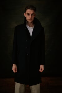 Image 7 of Pip Coat - Black wool