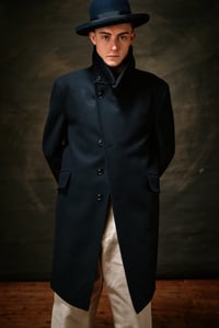 Image 3 of Pip Coat - Black wool