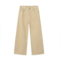 Image 8 of Men's Solid Color Wide Leg Denim Pants