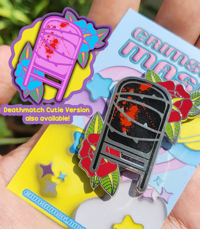 Image of Deathmatch Chair - 2" Hard Enamel Pin