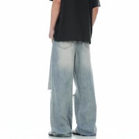 Image 5 of Men's Vintage Hole Jeans 