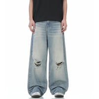 Image 1 of Men's Vintage Hole Jeans 