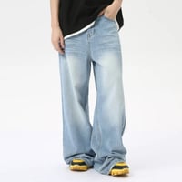 Image 2 of Men's High Street Washed Denim Pants