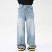 Image 4 of Men's High Street Washed Denim Pants