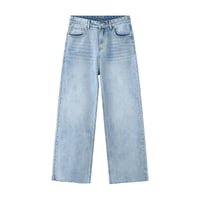 Image 4 of Men's Vintage Wide Leg Denim Trousers