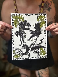 Monstera Panthers Print