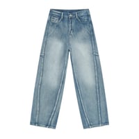 Image 6 of Men's American Style Patchwork Wide Leg Jeans