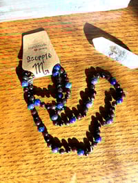Scorpio Set: Lapis, Black Tourmaline & Garnet