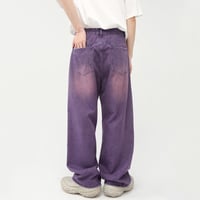 Image 3 of Men's Vintage Style Wide Leg Jeans