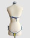 Image of ‘MILA‘ lingerie set blue&yellow