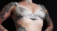 Image 1 of The TOUCH bra in white python print