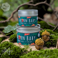 Image 2 of Acorn Baby Candles - Wood Sage & Sea Salt 