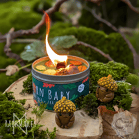 Image 1 of Acorn Baby Candles - Wood Sage & Sea Salt 