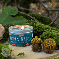 Image 6 of Acorn Baby Candles - Wood Sage & Sea Salt 