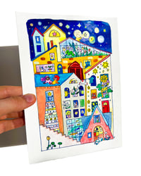 Image 2 of A5 - La maison de la lune - illustration originale