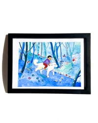 Image 1 of A5 - Balade à dos de doggo - illustration originale