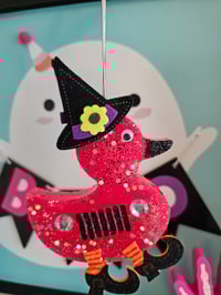 Witchy jeep duck scented in cotton candy 