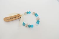 Image 2 of Crystal Blue Friendship Bracelet