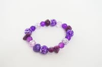 Image 1 of Purple Gemstone Friendship Bracelet 